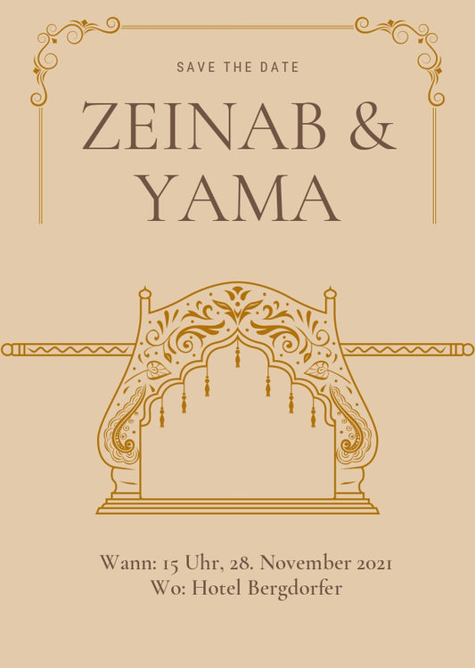 Takht - Einladungskarte für alle Anlässe